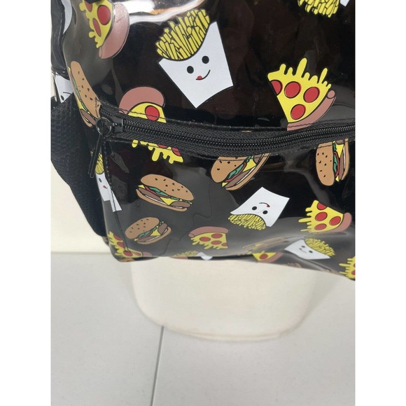 Fast Food Pizza Fries Burger Fashion Circus Sam Edelman Junk Food Backpack Clear - Picture 5 of 8